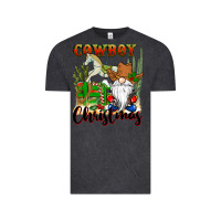 Vintage Black cowboy christmas gnome Vintage Tee - CowGirlArtShop