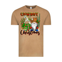 Cowboy Christmas Gnome Vintage Tee | Teevron