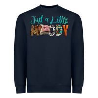 Navy Western Just A Little Moody Cow Heavyweight Sweatshirt - LillyAllenDesigns