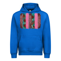 Cobalt valentine's leopard brushstroke Urban Hoodie - AdoDesignShop