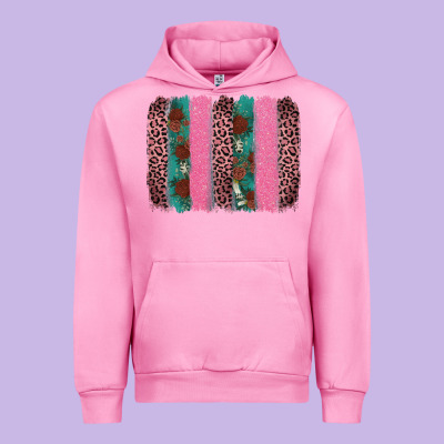 Valentine's Leopard Brushstroke Urban Hoodie Designed By Adodesignshop