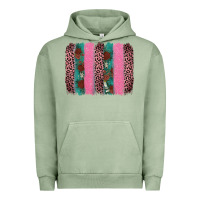 Pigment Oil Green valentine's leopard brushstroke Urban Hoodie - AdoDesignShop