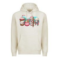Oatmeal Heather volleyball coffee Premium Hoodie - Jasminsmagicworld