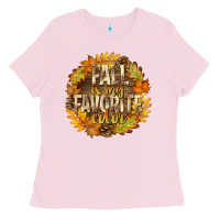 Bubblegum Pink Fall Is My Favorite Color Ladies Tee - texasbilliewilder