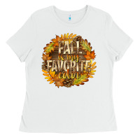White Fall Is My Favorite Color Ladies Tee - texasbilliewilder
