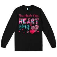 Black you make my heart sing Long Sleeve Tee - OliviaCreatesArt