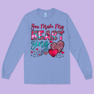You Make My Heart Sing Long Sleeve Tee Designed By Oliviacreatesart