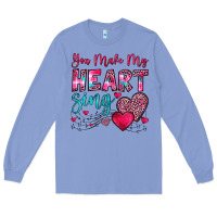 Colony Blue you make my heart sing Long Sleeve Tee - OliviaCreatesArt