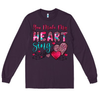 Plum you make my heart sing Long Sleeve Tee - OliviaCreatesArt