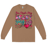 Toasted Coconut you make my heart sing Long Sleeve Tee - OliviaCreatesArt