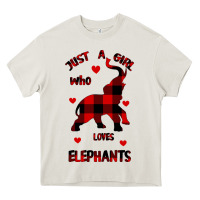Cream Just a girl who loves Elephants - Elephant Heavy Core Tee - Bettercallsaul