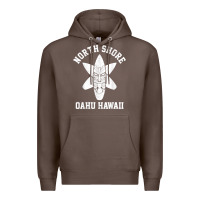 Oahu Hawaii North Shore Surf Beach Surfing Surfer Gift Premium Hoodie | Teevron