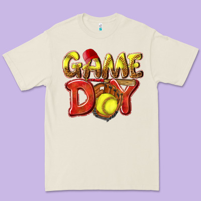Game Day Softball Premium Tee Designed By Nancycooperartshop