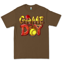 Cacao Game Day Softball Premium Tee - NancyCooperArtShop