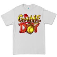 Dove Grey Game Day Softball Premium Tee - NancyCooperArtShop