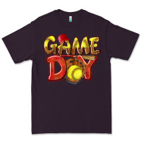 Plum Game Day Softball Premium Tee - NancyCooperArtShop