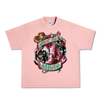 Salmon Let's go Girl's Cowboy boots Urban Heavy Tee - HowdyJamesFarm