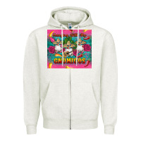 Oatmeal Heather mexican hanging with my gnomigos Zipper Hoodie - Artiststas