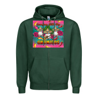 Sports Green mexican hanging with my gnomigos Zipper Hoodie - Artiststas