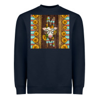 Navy Western Baby Calf Mom Heavyweight Sweatshirt - LillyAllenDesigns