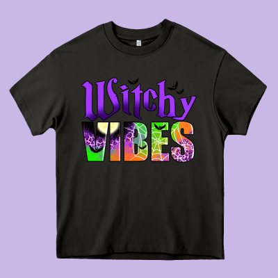 Witchy Vibes Heavy Core Tee Designed By Jahusdesignshop