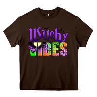 Chocolate Brown witchy vibes Heavy Core Tee - JahusDesignShop