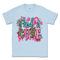 Dusty Blue Find a cure Cancer Awareness Classic Tee - HowdyJamesFarm
