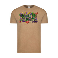 Vintage Coffee volunteer coordinator mardi gras cowgirl Vintage Tee - CowGirlArtShop