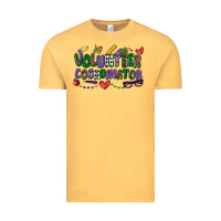 Vintage Mustard volunteer coordinator mardi gras cowgirl Vintage Tee - CowGirlArtShop