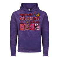 Cloud Purple my favorite valentine calls me mama Vintage Hoodie - OliviaCreatesArt