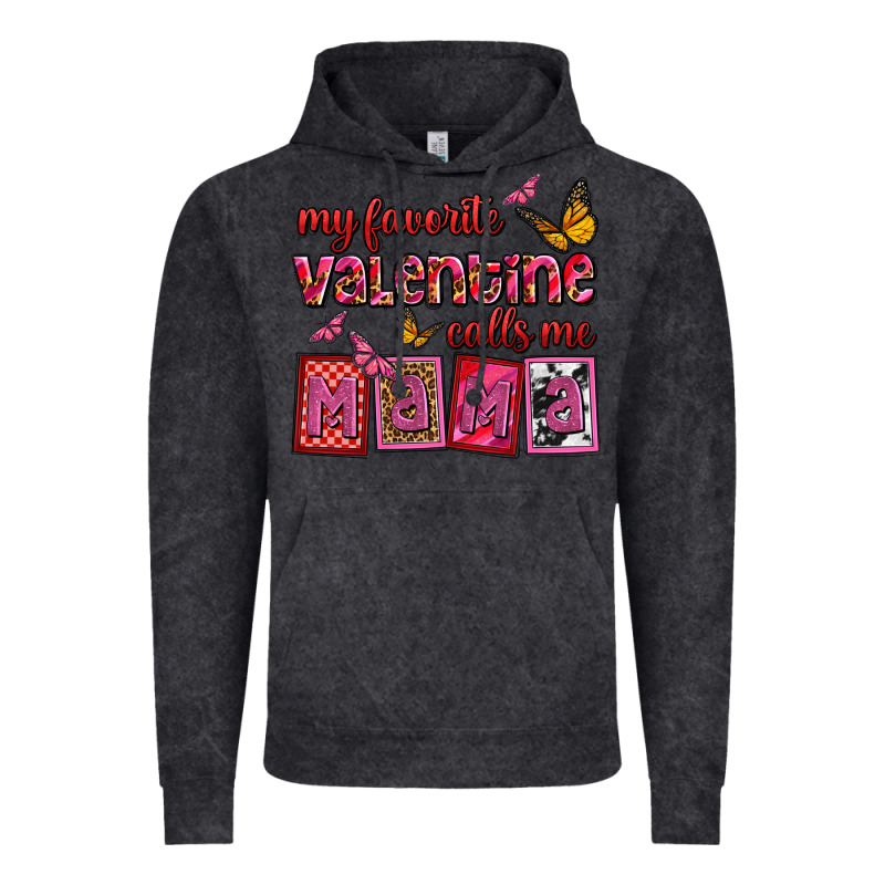 My Favorite Valentine Calls Me Mama Vintage Hoodie by OliviaCreatesArt | Teevron
