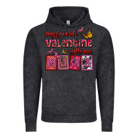 Vintage Black my favorite valentine calls me mama Vintage Hoodie - OliviaCreatesArt