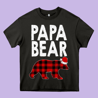 Papa Bear Heavy Core Tee Designed By Bettercallsaul