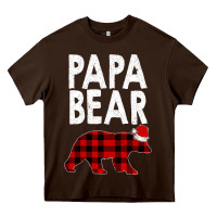 Chocolate Brown Papa Bear Heavy Core Tee - Bettercallsaul