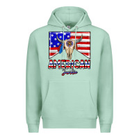 Seafoam American junkie Premium Hoodie - CowhideDigitalArt