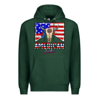 Sports Green American junkie Premium Hoodie - CowhideDigitalArt