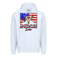 White American junkie Premium Hoodie - CowhideDigitalArt