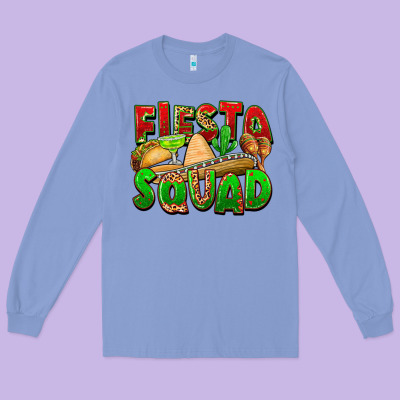 Fiesta Squad Long Sleeve Tee Designed By Fadigitalartstudio
