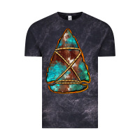 Cloud Black turquoise cowhide arrowhead Vintage Tee - Jasminsmagicworld