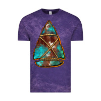 Cloud Purple turquoise cowhide arrowhead Vintage Tee - Jasminsmagicworld
