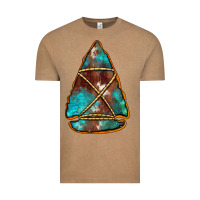 Vintage Coffee turquoise cowhide arrowhead Vintage Tee - Jasminsmagicworld