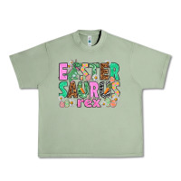 Oil Green Easter Saurus Nurse Easter Day Urban Heavy Tee - HowdyJamesFarm