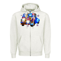 Oatmeal Heather american flag gnomes truck sunflowers star leopard Zipper Hoodie - Artiststas