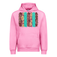 Fuchsia Pink valentine's day floral leopard brushstroke Urban Hoodie - AdoDesignShop