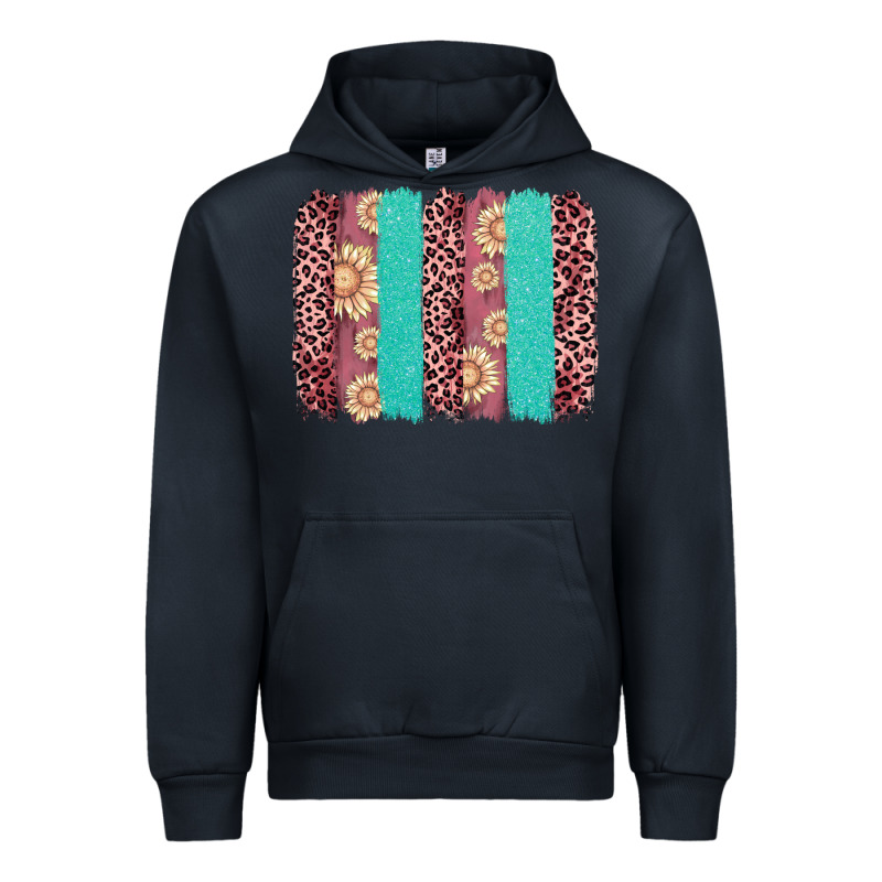 Valentine's Day Floral Leopard Brushstroke Urban Hoodie by AdoDesignShop | Teevron
