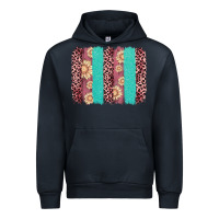 Navy valentine's day floral leopard brushstroke Urban Hoodie - AdoDesignShop
