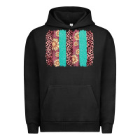 Pigment Black valentine's day floral leopard brushstroke Urban Hoodie - AdoDesignShop
