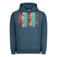Pigment Midnight Navy valentine's day floral leopard brushstroke Urban Hoodie - AdoDesignShop