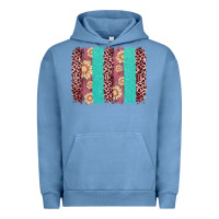 Pigment Pebble Blue valentine's day floral leopard brushstroke Urban Hoodie - AdoDesignShop