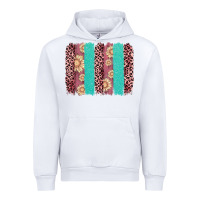 White valentine's day floral leopard brushstroke Urban Hoodie - AdoDesignShop